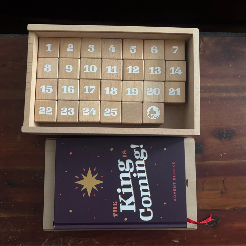 Advent Blocks Wooden Countdown Set